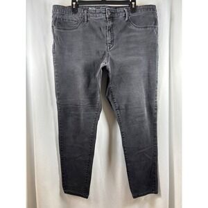 Mossimo Denim Womens 18 Mid-Rise Denim Legging Charcoal Gray Faded Skinny Jeans